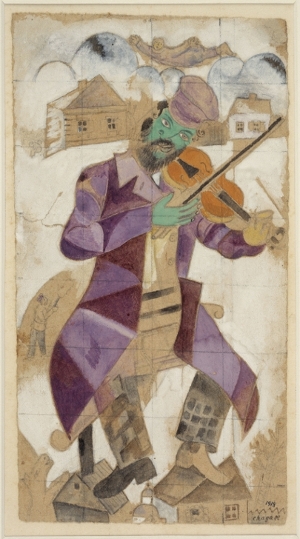 Chagall Le violoniste vert